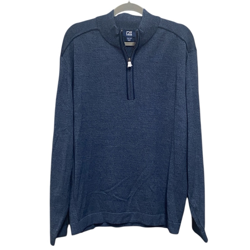 Cutter & Buck Henry Merino Wool / Acrylic Quarter-Zip Pullover Sweater 1XB NWOT